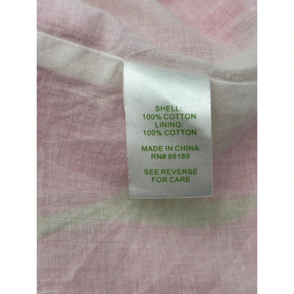 Lilly Pulitzer Strapless Pink Daisy Floral Cotton Dress Size 10 Resort Preppy - Picture 7 of 11